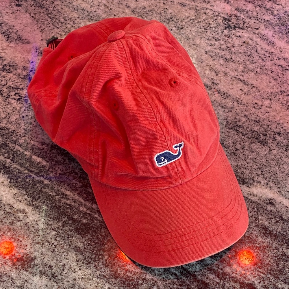 Vineyard Vines Nantucket Red Hat with Whale Logo